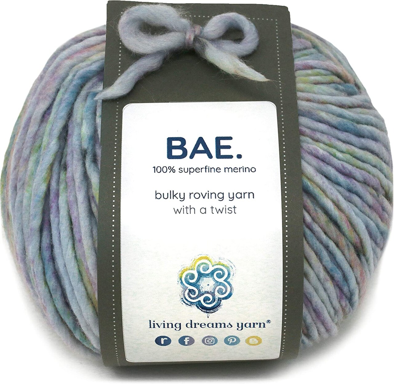 BAE: 100% Extrafine Merino Wool Bulky Weight Roving Yarn. Cuddly, Strong & Super Soft for Next to Skin Winter Knits.
